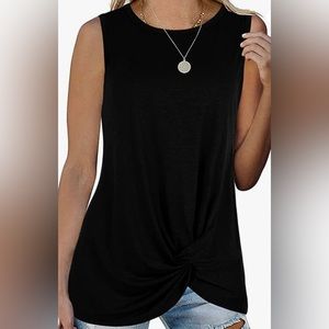 Women’s Tank Top Twist Knot Summer Sleeveless